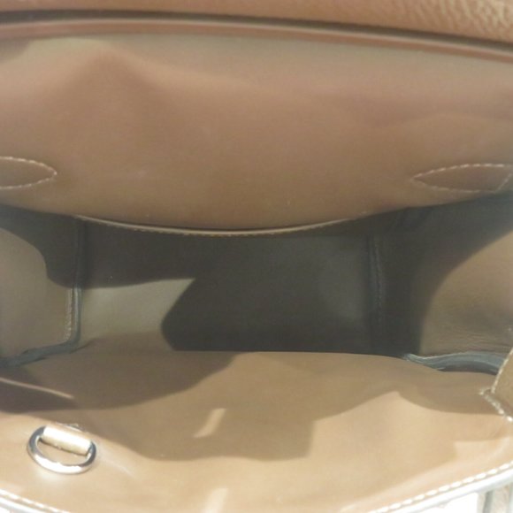 HERMES (Hermes) Kelly Akkad PM Shoulder Bag Cacao (SV Metal Fittings) Togo U ... - Picture 11 of 15